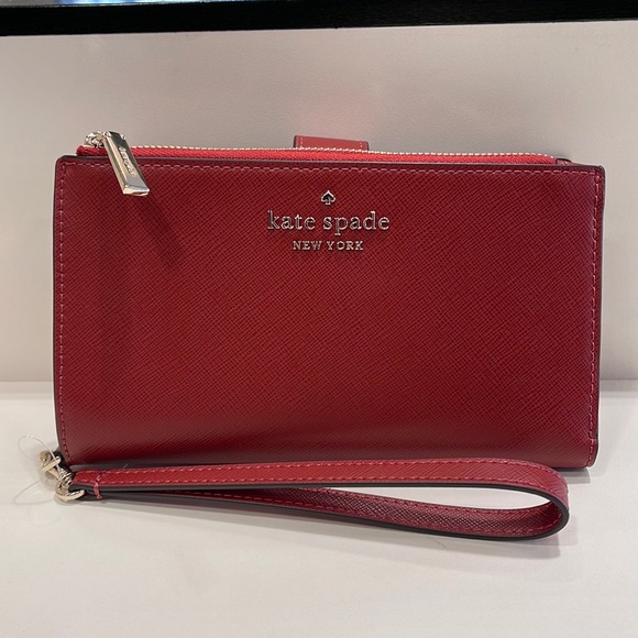 Kate Spade Staci Phone Wallet Wristlet 
Red Currant - Picture 16 of 16